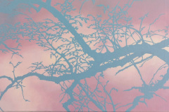 Blue Branches, 2024, acrylic on canvas, 60 x 70 cm