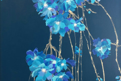 Falling Blue, 2022, acrylic on canvas, 60 x 80 cm