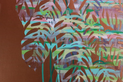 Monstera, 2024, acrylic on canvas, 50 x 60 cm