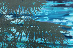 Palm, 2022, acrylic on canvas, 60 x 60 cm