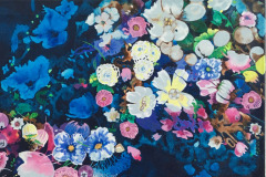 Bouquet, 2021, acrylic on canvas, 80 x 100 cm
