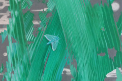 Blue Moth, 2022, acrylic on canvas, 30 x 40 cm