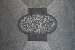 Drawing, 2008, mixed media on wood, 40 x 60 cm