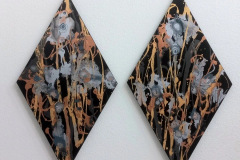 Gemini, 2022, acrylic on canvas, 88 x 51 cm each