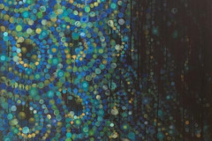 Peacock, 2018, acrylic on canvas, 63 x 89 cm